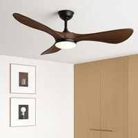 Electric ceiling fan with light and remote control