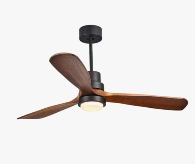 LED ceiling fan with light (black or white base)