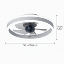 ventilateur de plafond led moderne télécommandé à 6 vitesses