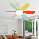 Modern LED ceiling fan with smart remote and three colour settings