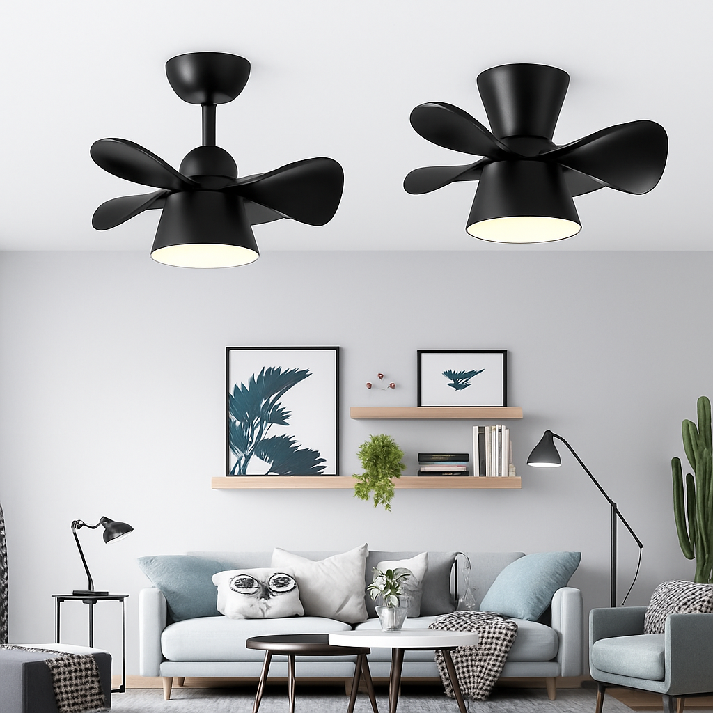ventilateur de plafond lumineux avec télécommande et 6 vitesses - vue 5 sur 12