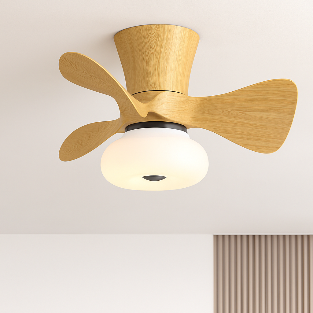 Ceiling fan light for commercial spaces