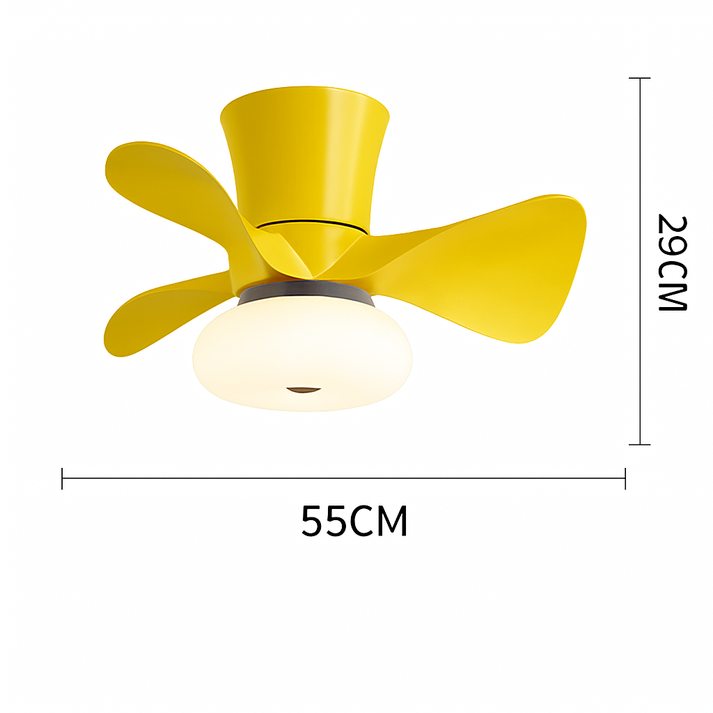 ventilateur de plafond lumineux pour espace commercial - vue 16 sur 17