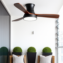 Modern ceiling fan with designer light for indoor use