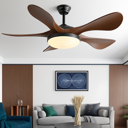 ventilateur de plafond moderne avec lumière et vents forts muet - vue 2 sur 11