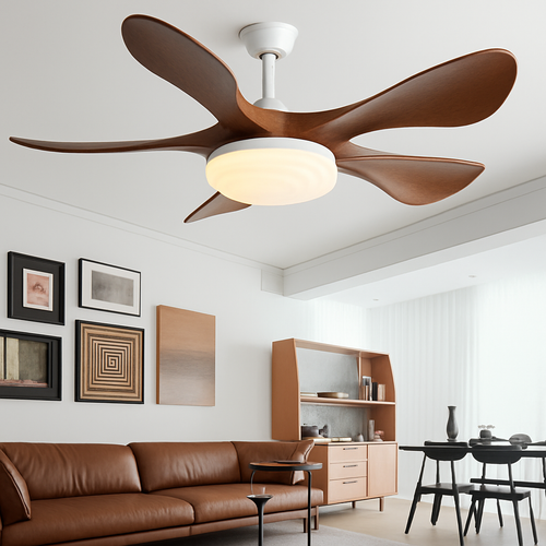 ventilateur de plafond moderne avec lumière et vents forts muet - vue 4 sur 11