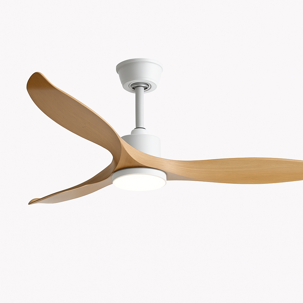 Modern ceiling fan with LED light and remote control