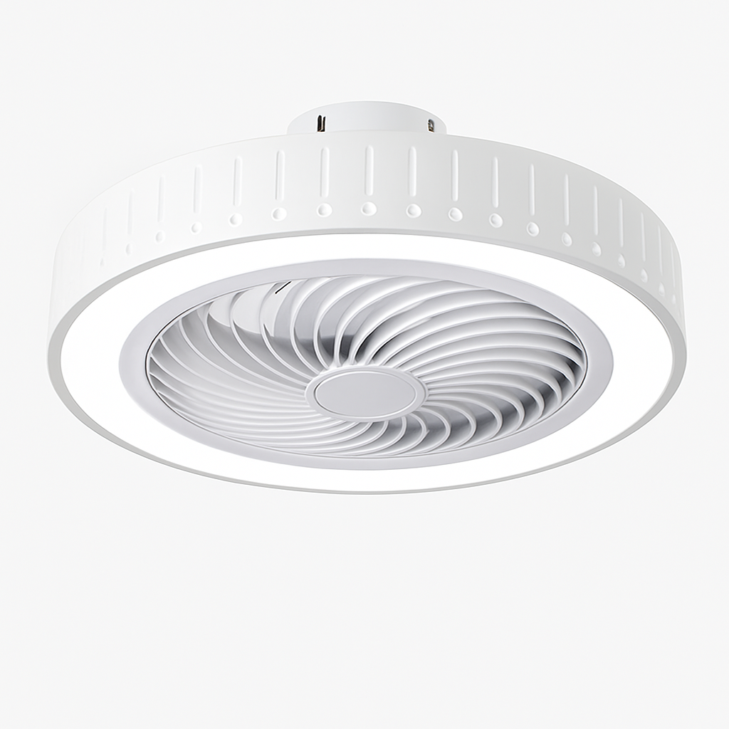 Modern ceiling fan with LED light and remote control