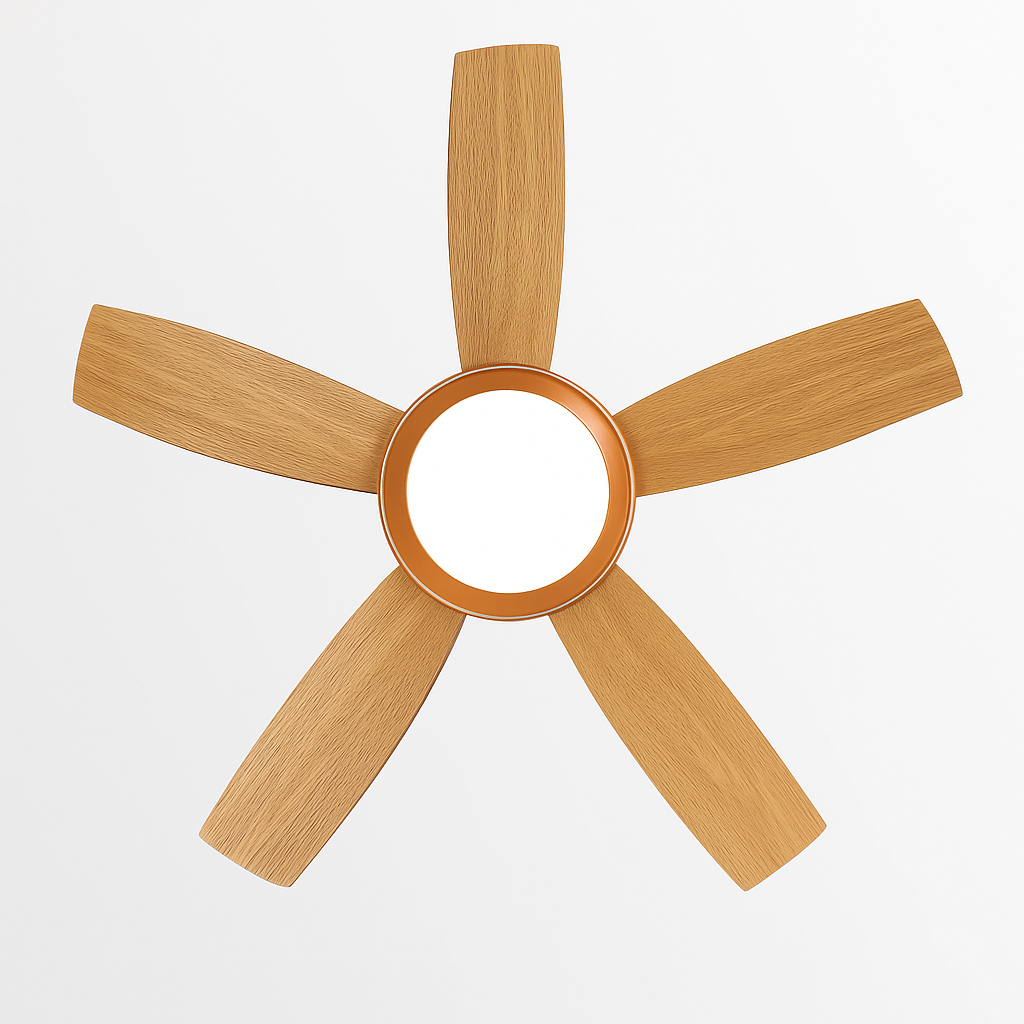 Modern ceiling fan with light for summer