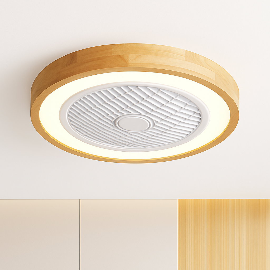 Modern ceiling fan with remote control light and elegant design