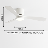 ventilateur de plafond moderne avec télécommande et lumières intégrées