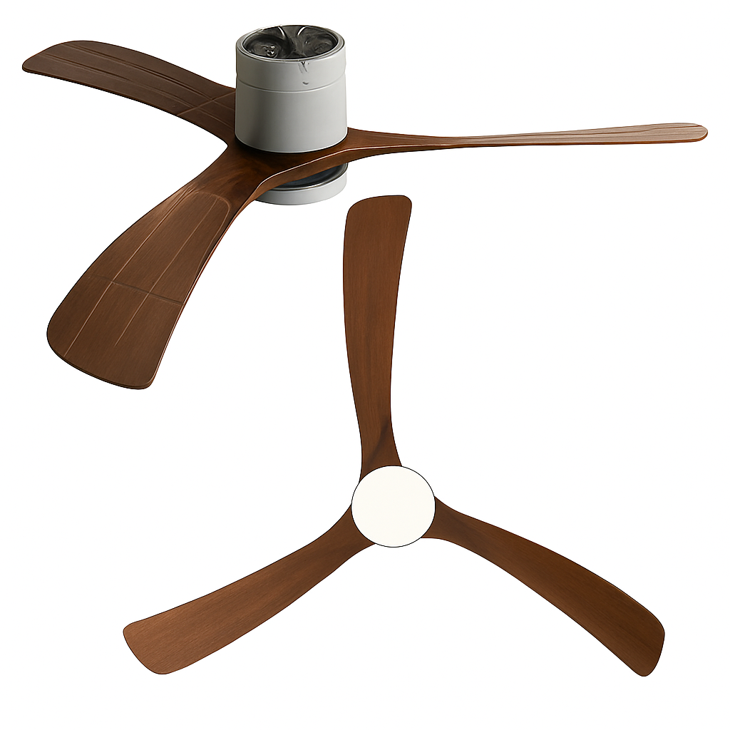 ventilateur de plafond moderne avec télécommande et lumières intégrées - vue 5 sur 12