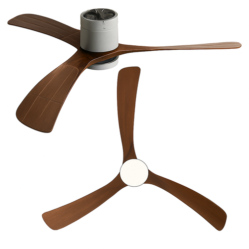 ventilateur de plafond moderne avec télécommande et lumières intégrées