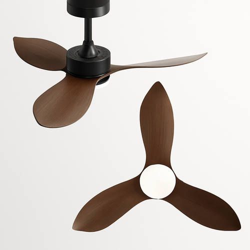 ventilateur de plafond moderne avec télécommande et lumières intégrées
