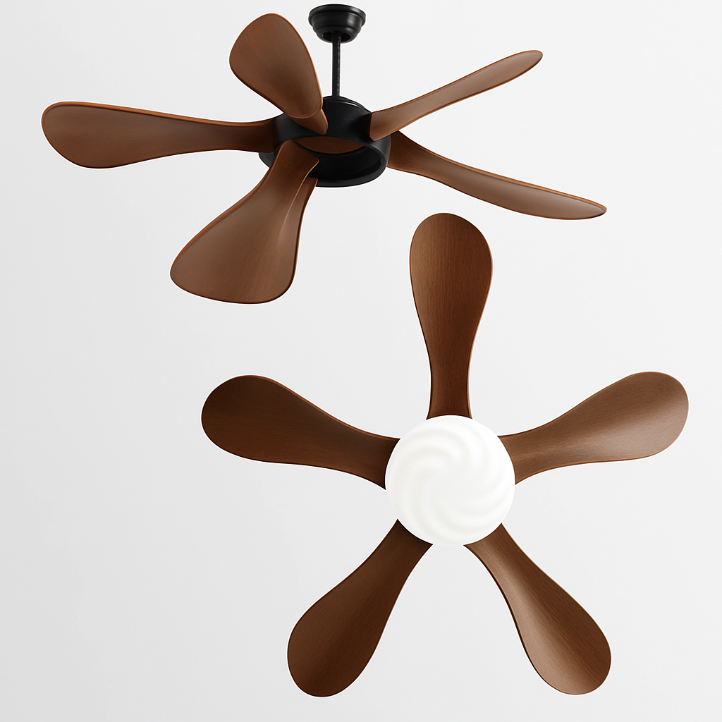 ventilateur de plafond moderne led avec lampe muet pour salon et restaurant - vue 5 sur 11