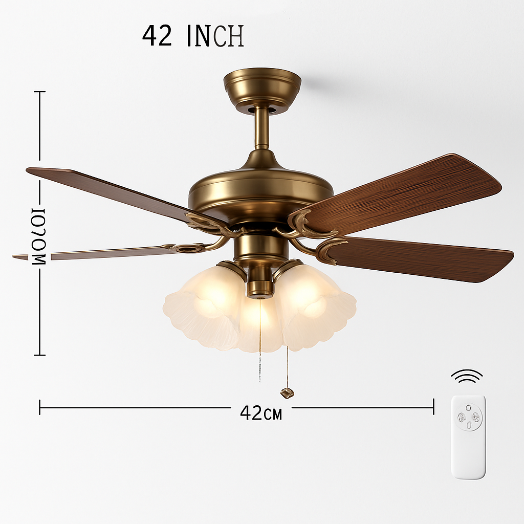 ventilateur de plafond moderne led intelligent avec 4 pales rétractables - vue 15 sur 18