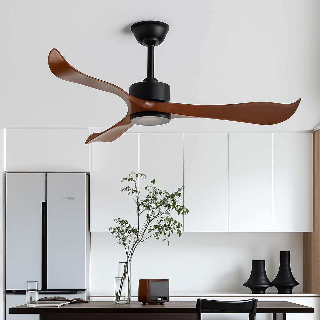 Modern ceiling fan without light with remote control elegant design