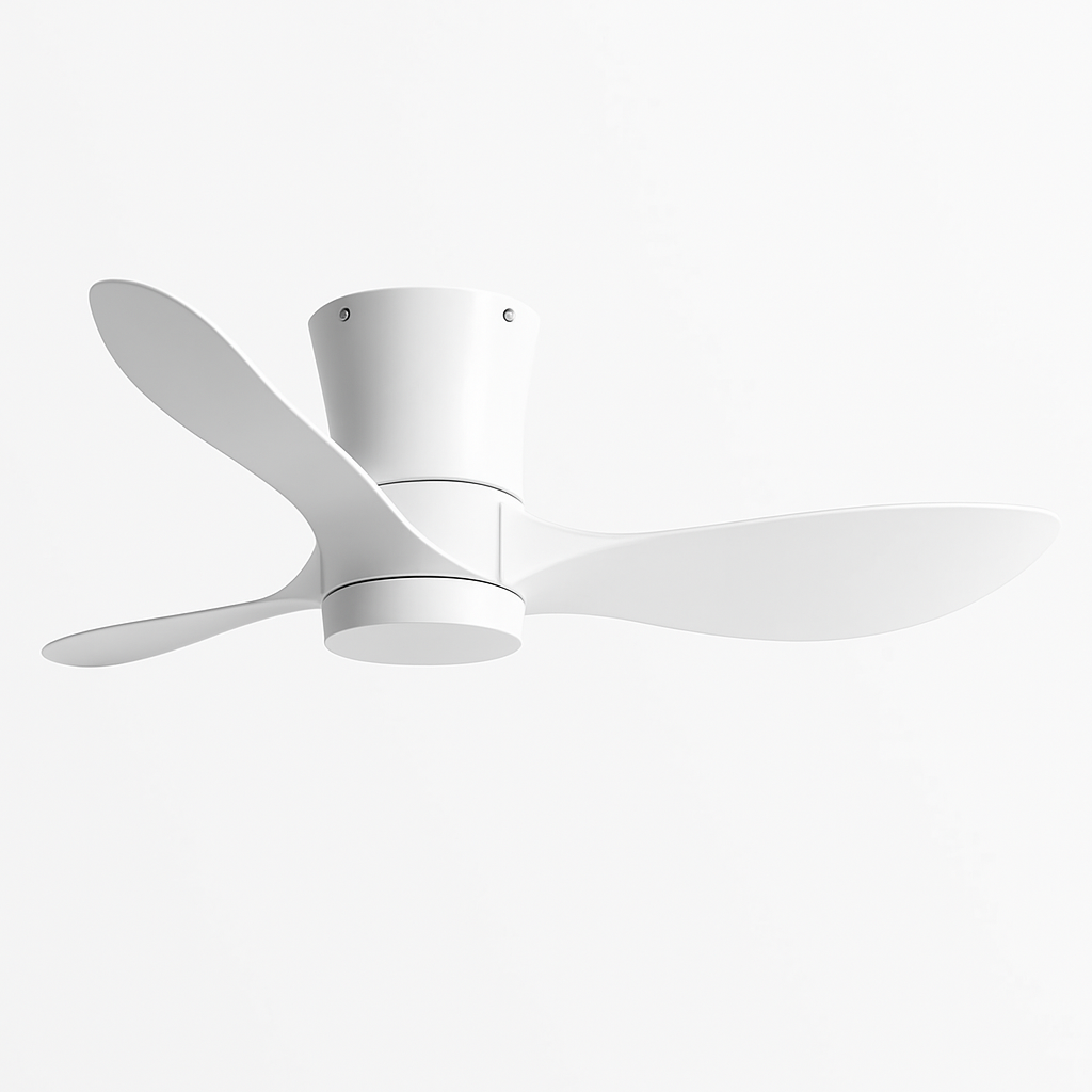 Modern ceiling fan without lights lux&vitae LED with remote control