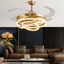 ventilateur de plafond silencieux avec télécommande et lumière LED
