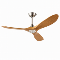 Vintage industrial ceiling fan with light and remote control
