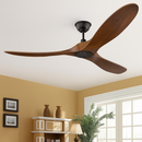 ventilateur industriel en bois télécommandé sans lumière