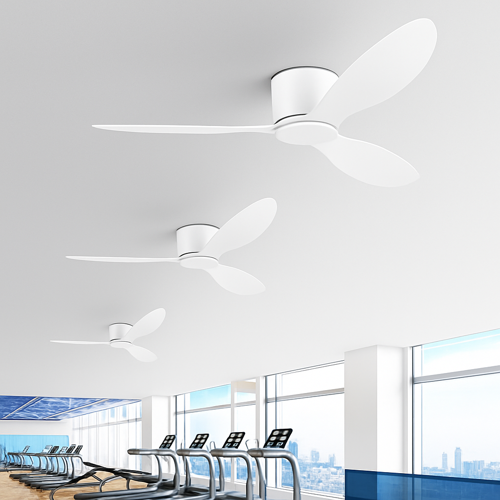 ventilateurs de plafond modernes simples avec télécommande sans lumière - vue 5 sur 9