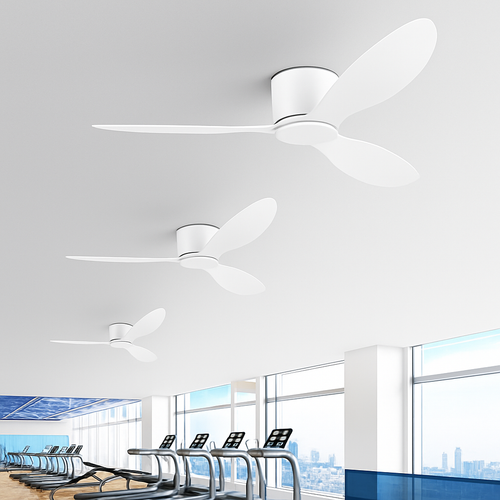ventilateurs de plafond modernes simples avec télécommande sans lumière - vue 5 sur 9