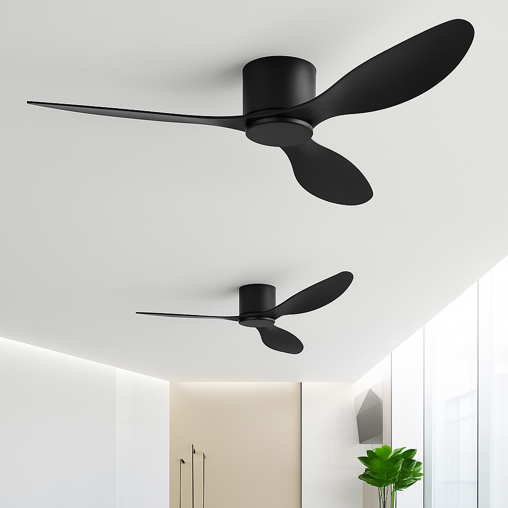 ventilateurs de plafond modernes simples avec télécommande sans lumière - vue 6 sur 9