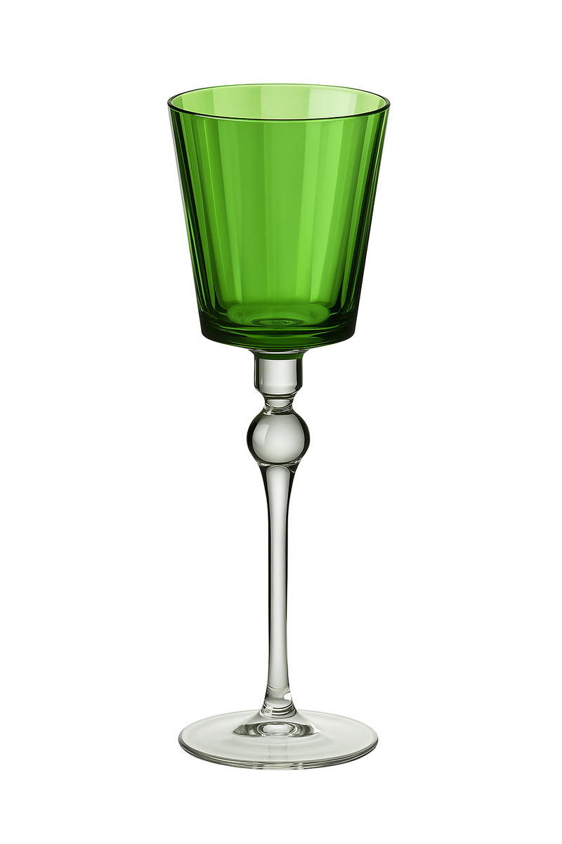 Verre a champagne style noel pied colore elegant