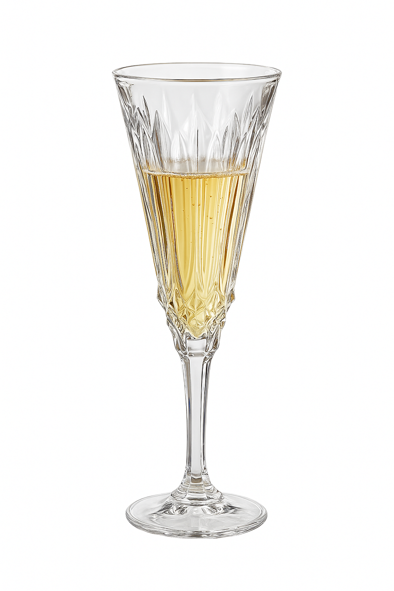 Verre a cocktail retro luxe verre relief elegant