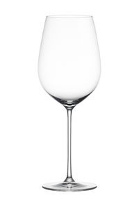 Verre à vin bourgogne cristal fin facetté élégant