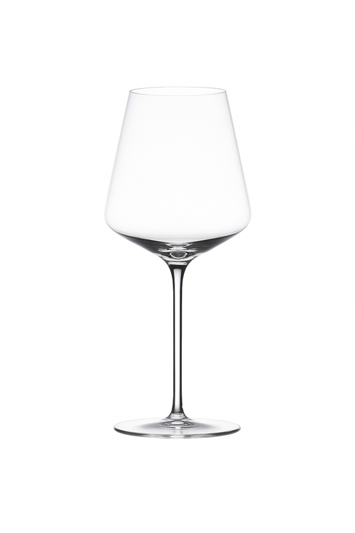Verre à vin bourgogne cristal fin facettes large