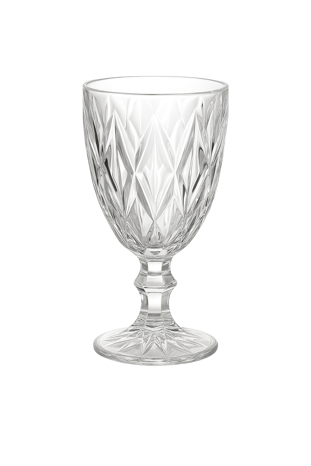 Verre à vin relief épais style rétro européen - vue 2 sur 2
