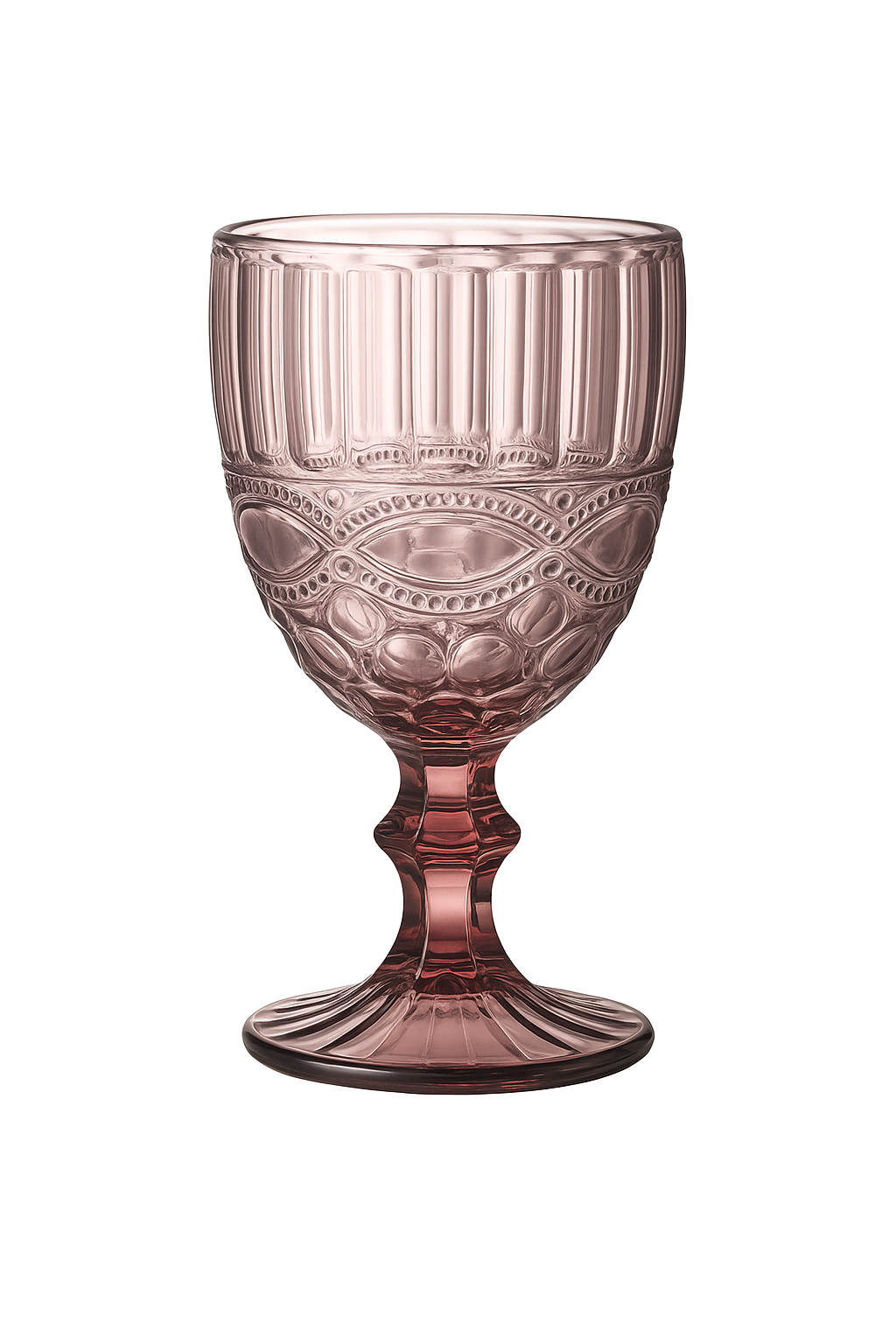 Verre à vin relief rétro épais pour fête - vue 2 sur 2
