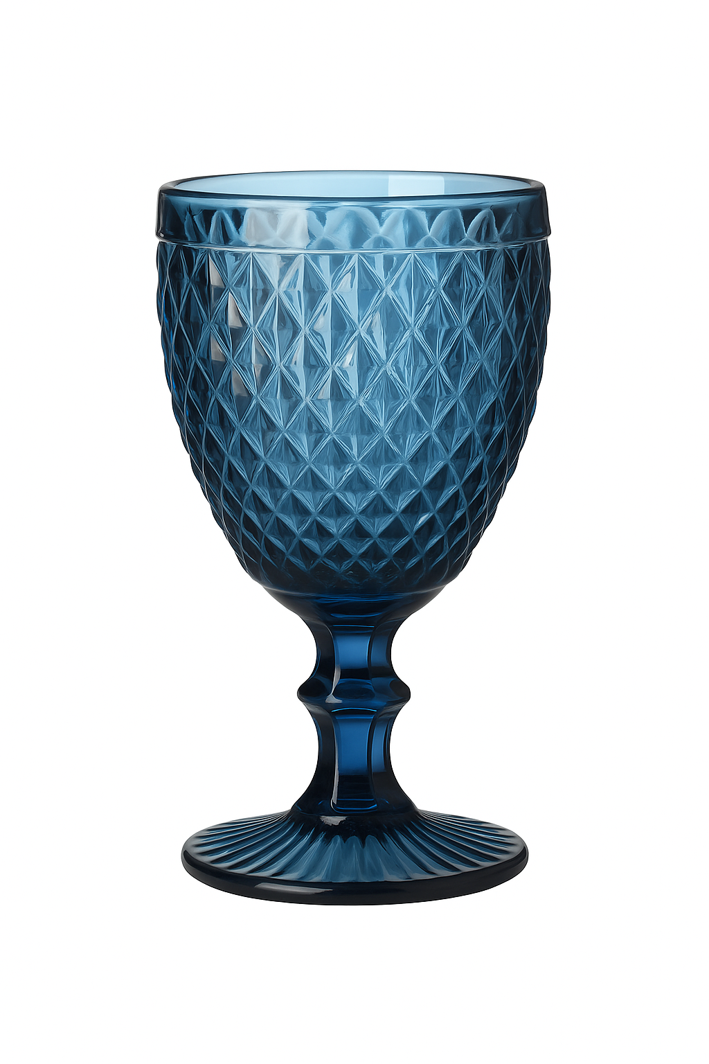 Verre à vin relief rétro style européen épais - vue 2 sur 2