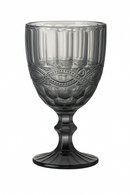 Verre à vin relief rétro verre épais design