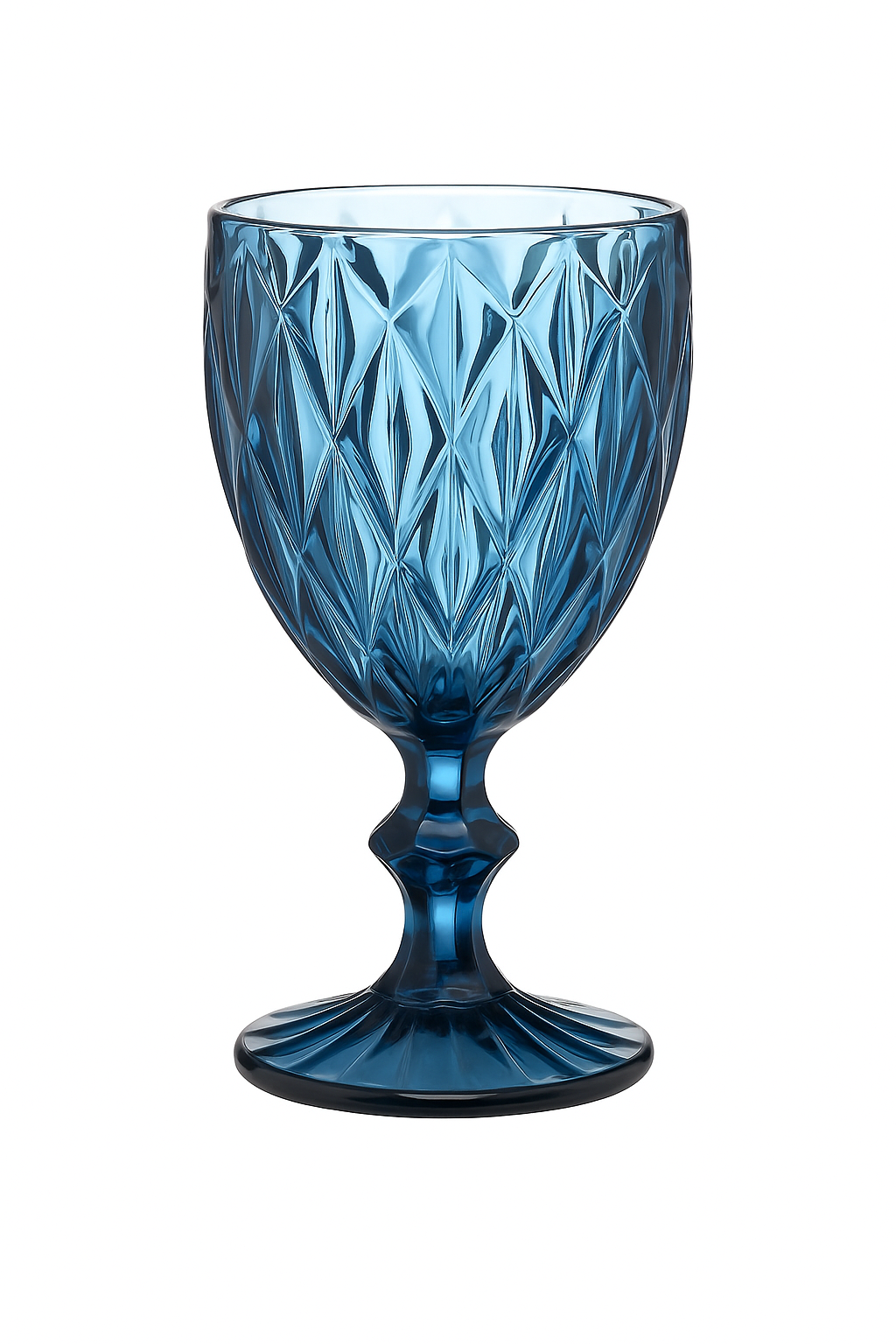 Verre a vin relief retro verre epais europe - vue 2 sur 2