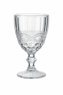 Verre a vin relief style retro verre epais