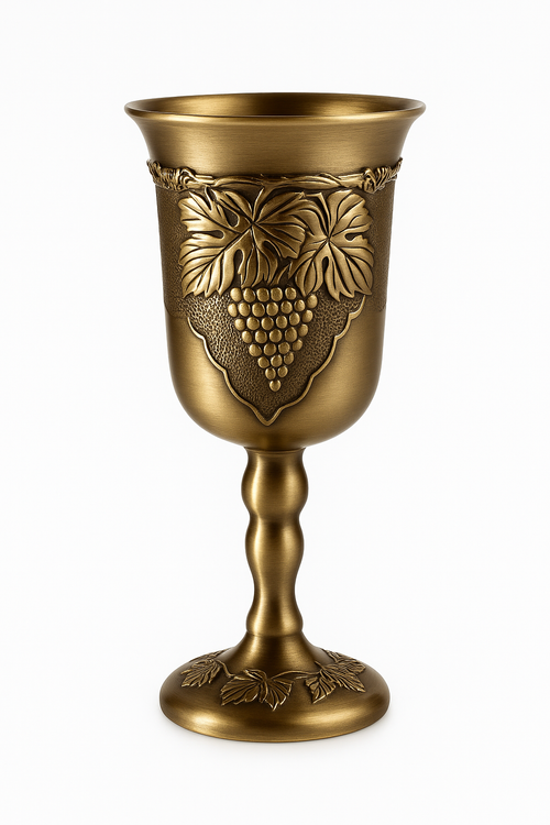 Verre à vin rétro en alliage style antique