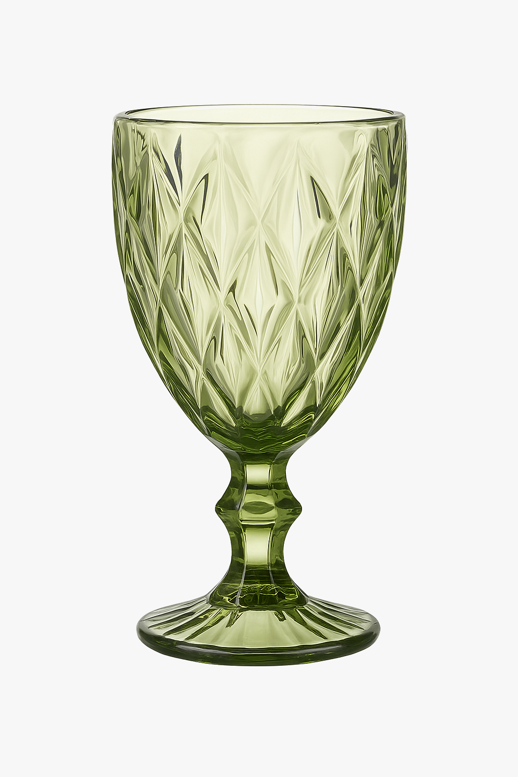 Verre a vin retro en relief verre epais