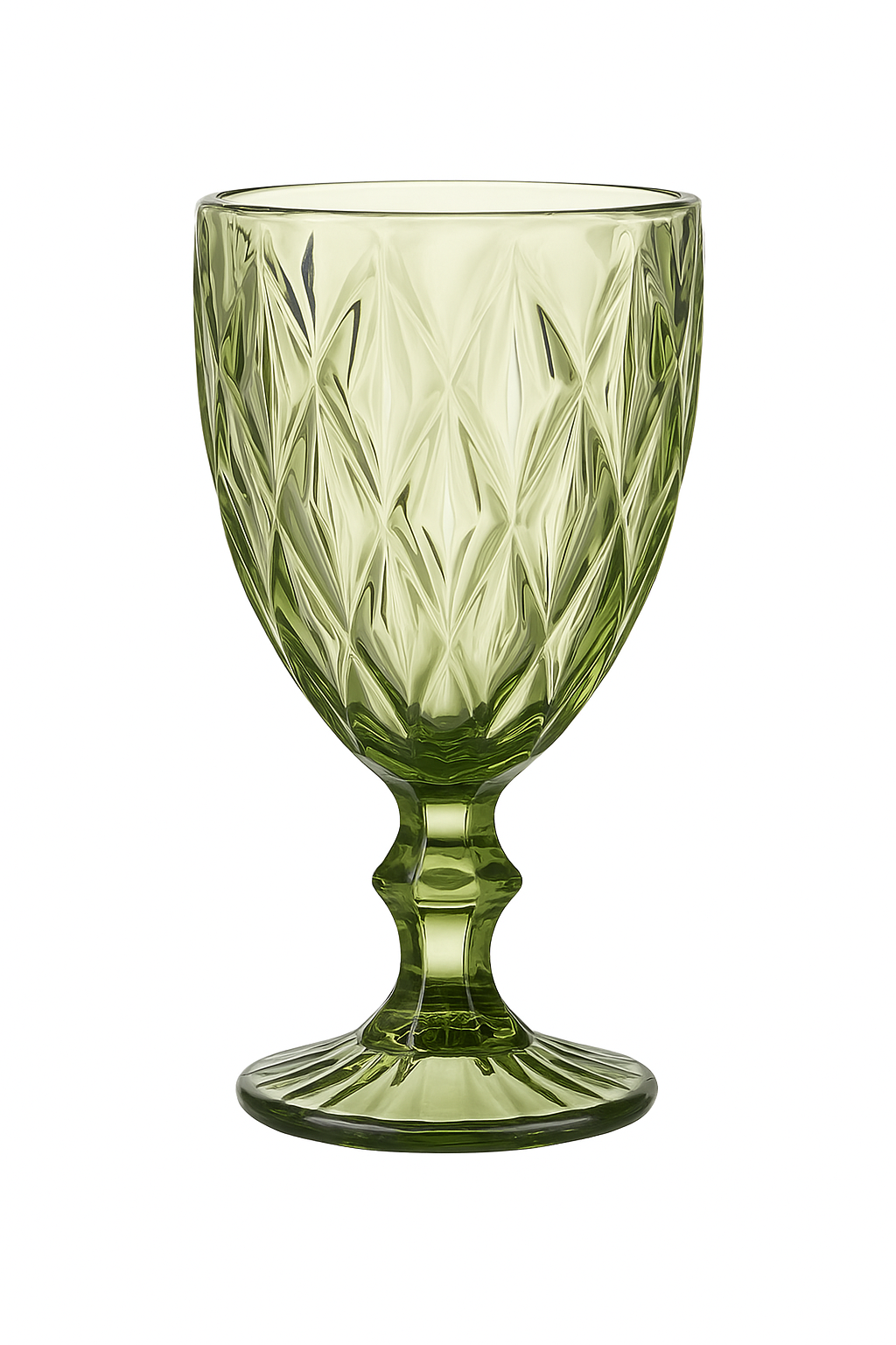 Verre a vin retro en relief verre epais - vue 2 sur 2