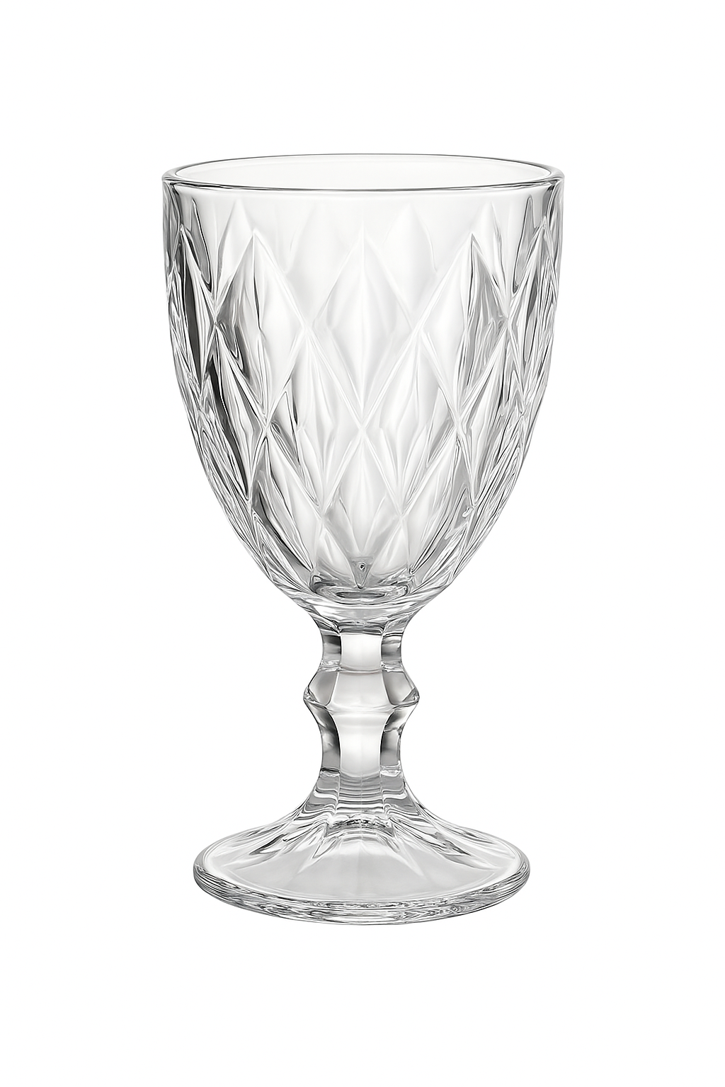 Verre à vin rétro relief style européen épais