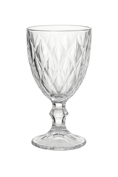 Verre à vin rétro relief style européen épais