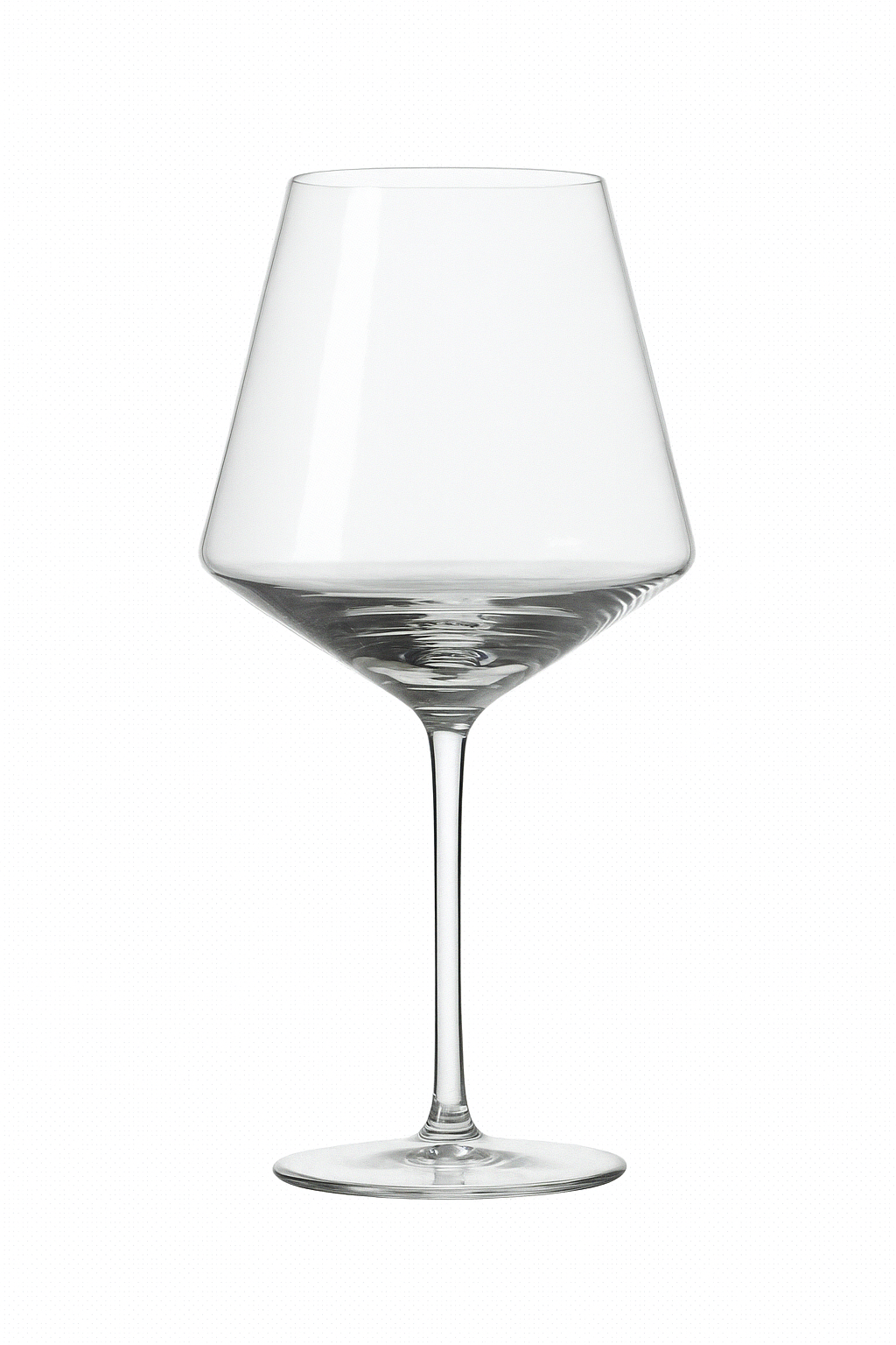 Verre a vin rouge cristal style nordique artisanal