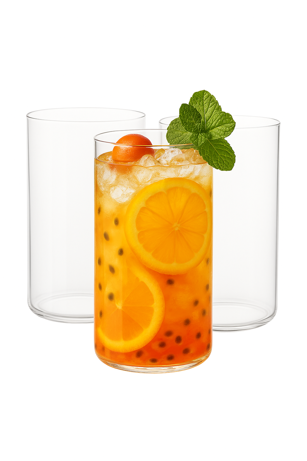 verre allongé transparent pour jus eau bière fête - vue 2 sur 2