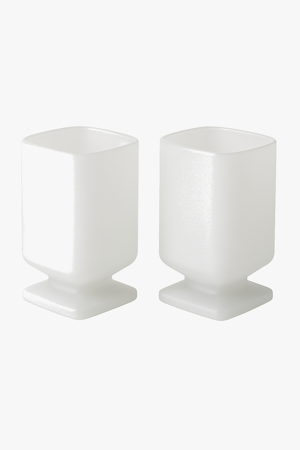 Verre carré dépoli style moderne pour boissons froides