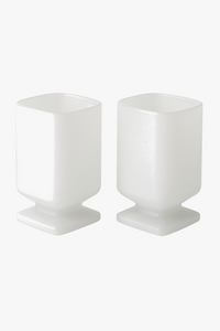 Verre carré dépoli style moderne pour boissons froides