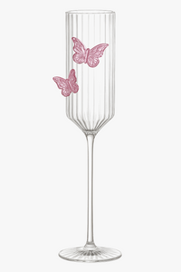 Verre champagne cocktail papillon style haut de gamme
