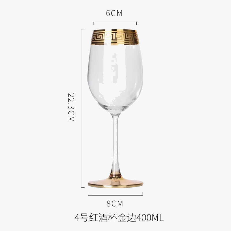 Verre champagne cristal style europeen bordure elegante