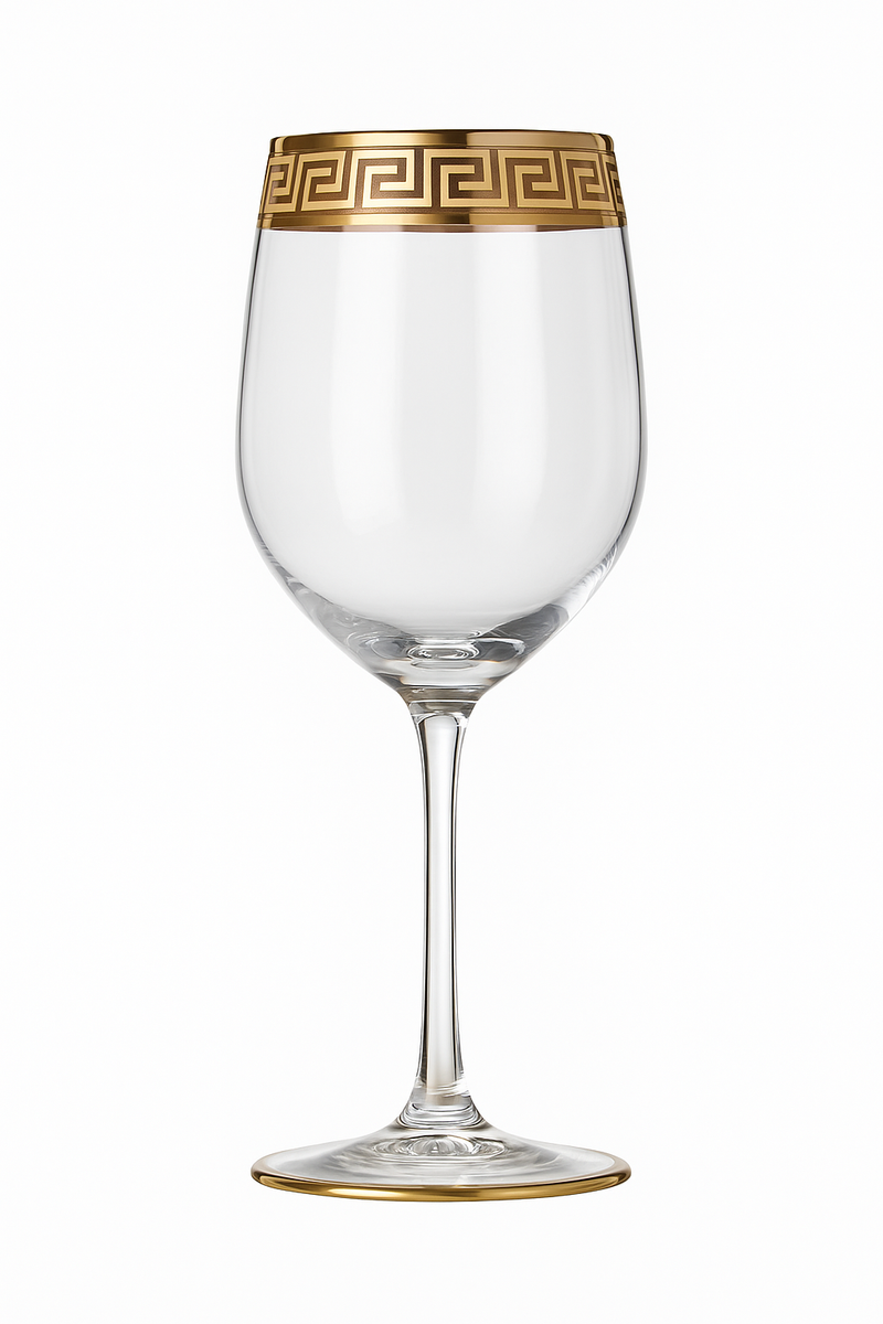 Verre champagne cristal style europeen bordure elegante